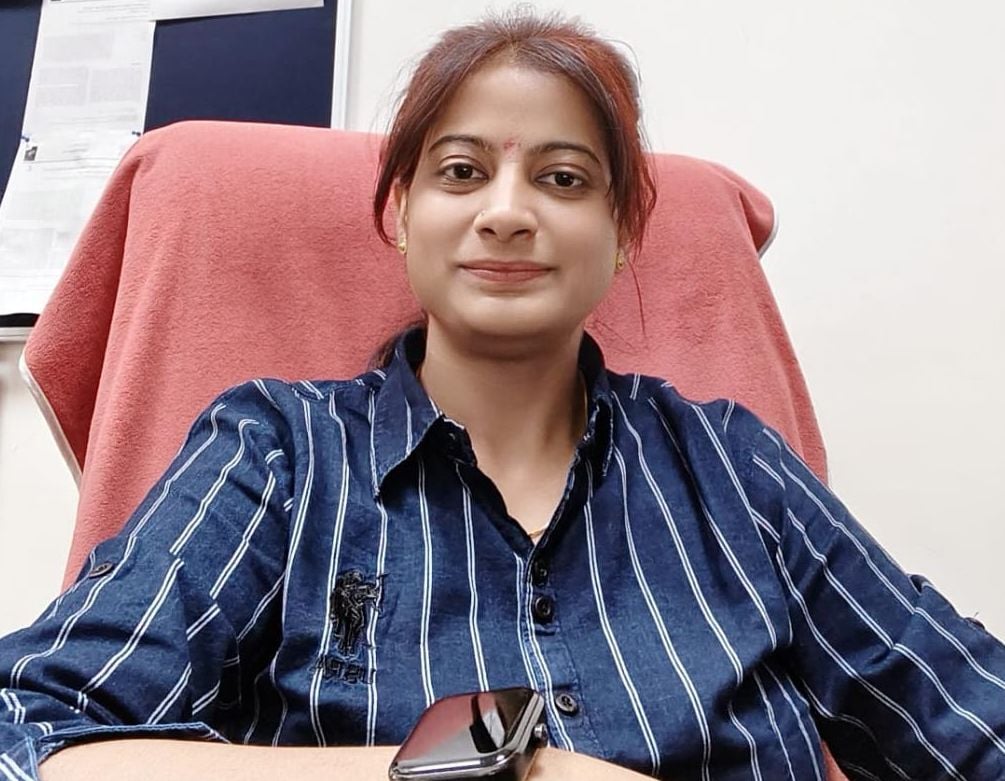 फोटो संख्या:88- हकेंवि में बायोटेक्नोलाॅजी विभाग की सहायक प्रोफेसर डॉ. नम्रता ढाका फोटो संख्या:88- हकेंवि में बायोटेक्नोलाॅजी विभाग की सहायक प्रोफेसर डॉ. नम्रता ढाका