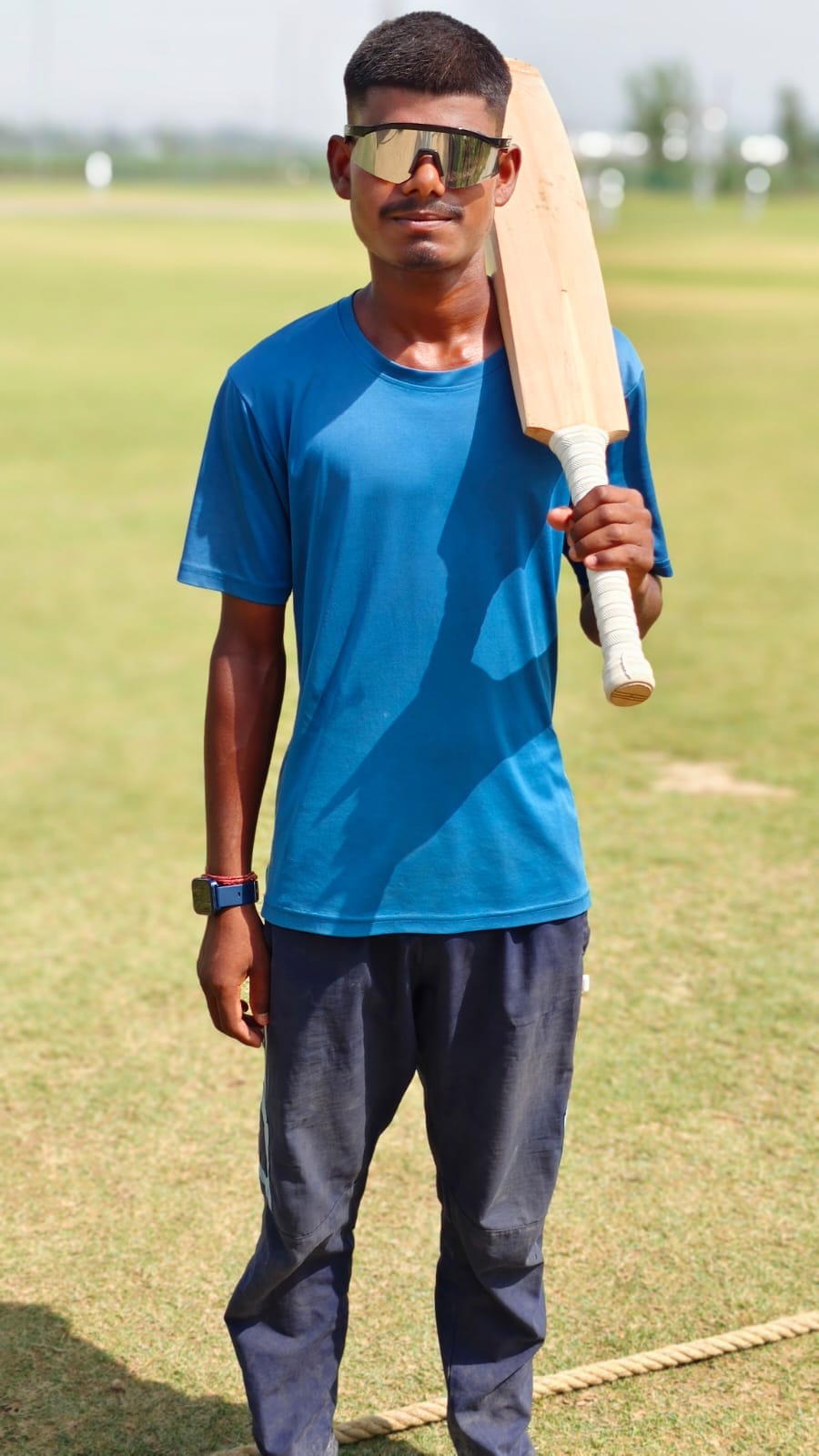 क्रिकेटर उज्ज्वल वत्स- मैच को लेकर बातचीत फोटो।