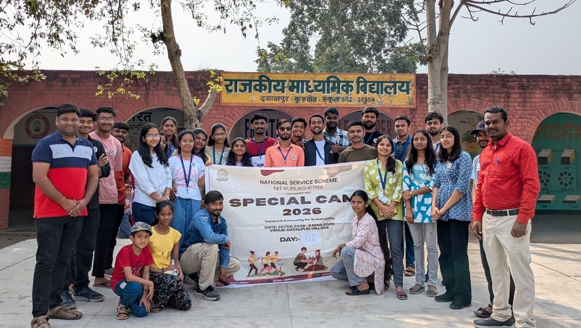 कुरुक्षेत्र। एनएसएस का दयालपुर गांव के प्राथमिक विद्यालय में स्वास्थ्य जागरूकता कार्यक्रम आयोजि