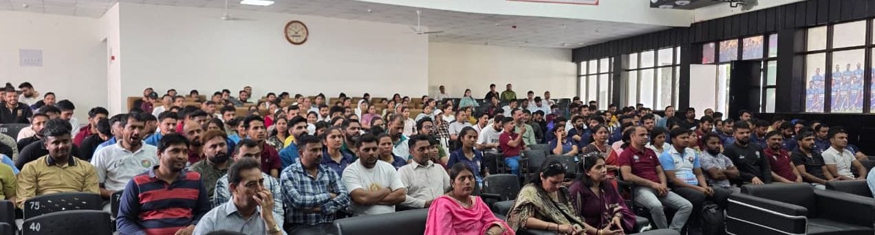 फोटो: सोनीपत के हरियाणा खेल विश्वविद्यालय, राई में आयोजित सम्मेलन के उद्घाटन सत्र के दौरान उत्त फोटो: सोनीपत के हरियाणा खेल विश्वविद्यालय, राई में आयोजित सम्मेलन के उद्घाटन सत्र के दौरान उत्त