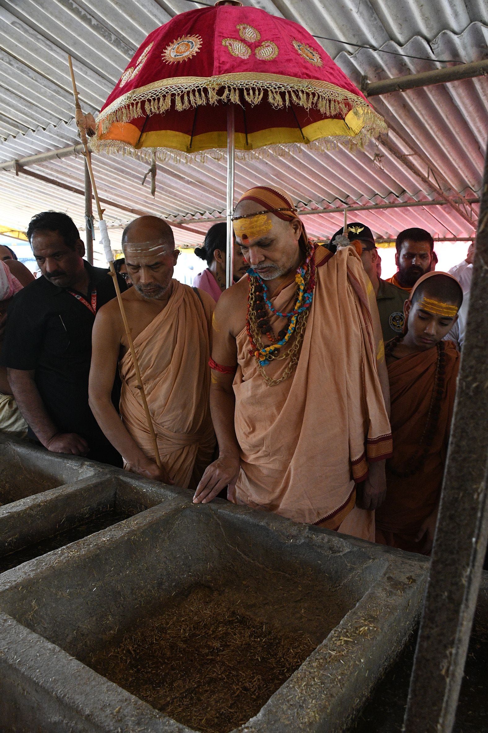 राजधानी में बृहस्पतिवार को शंकराचार्य स्वामी अविमुक्तेश्वरानंद सरस्वती ।
