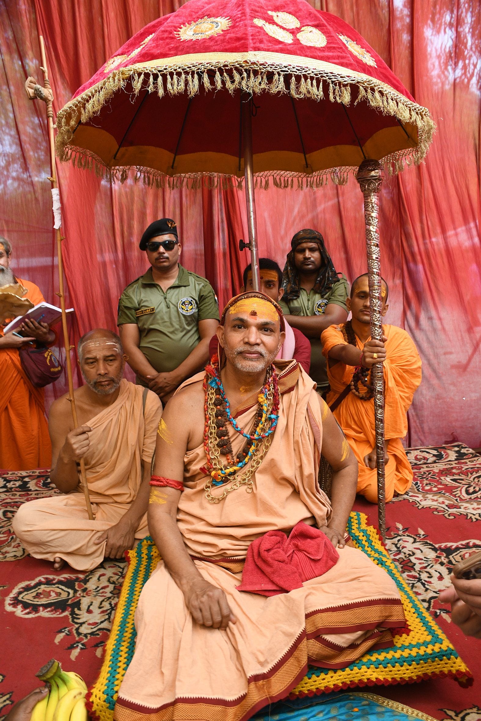 राजधानी में बृहस्पतिवार को शंकराचार्य स्वामी अविमुक्तेश्वरानंद सरस्वती ।