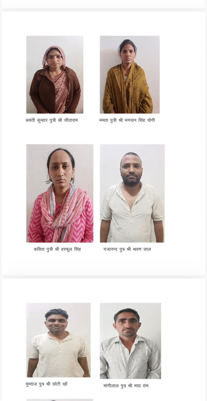 गिरफ्तार आरोपी