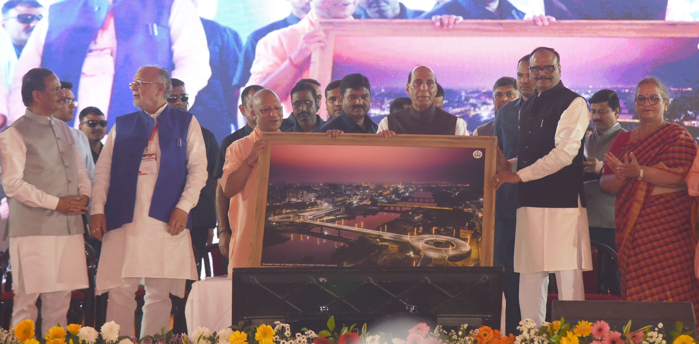 ग्रीन कॉरिडोर का उद्घाटन।