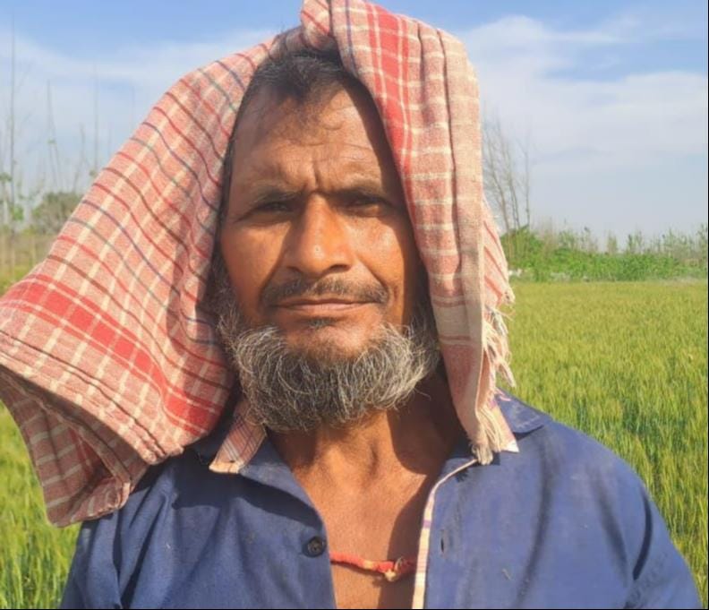 ग्राम भलुहिया में बनी पानी टंकी। 