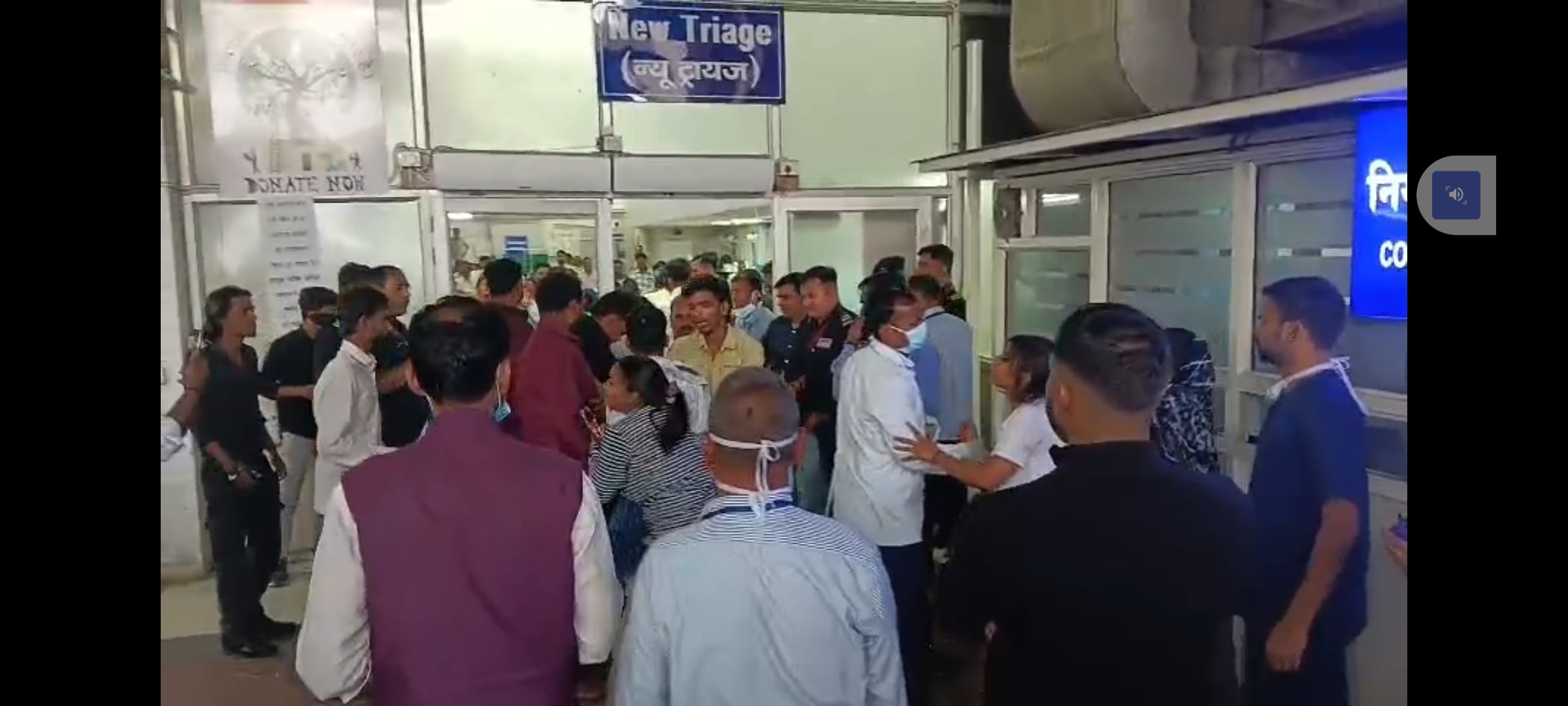 लोहिया संस्थान में मरीज की मौत पर बवाल।