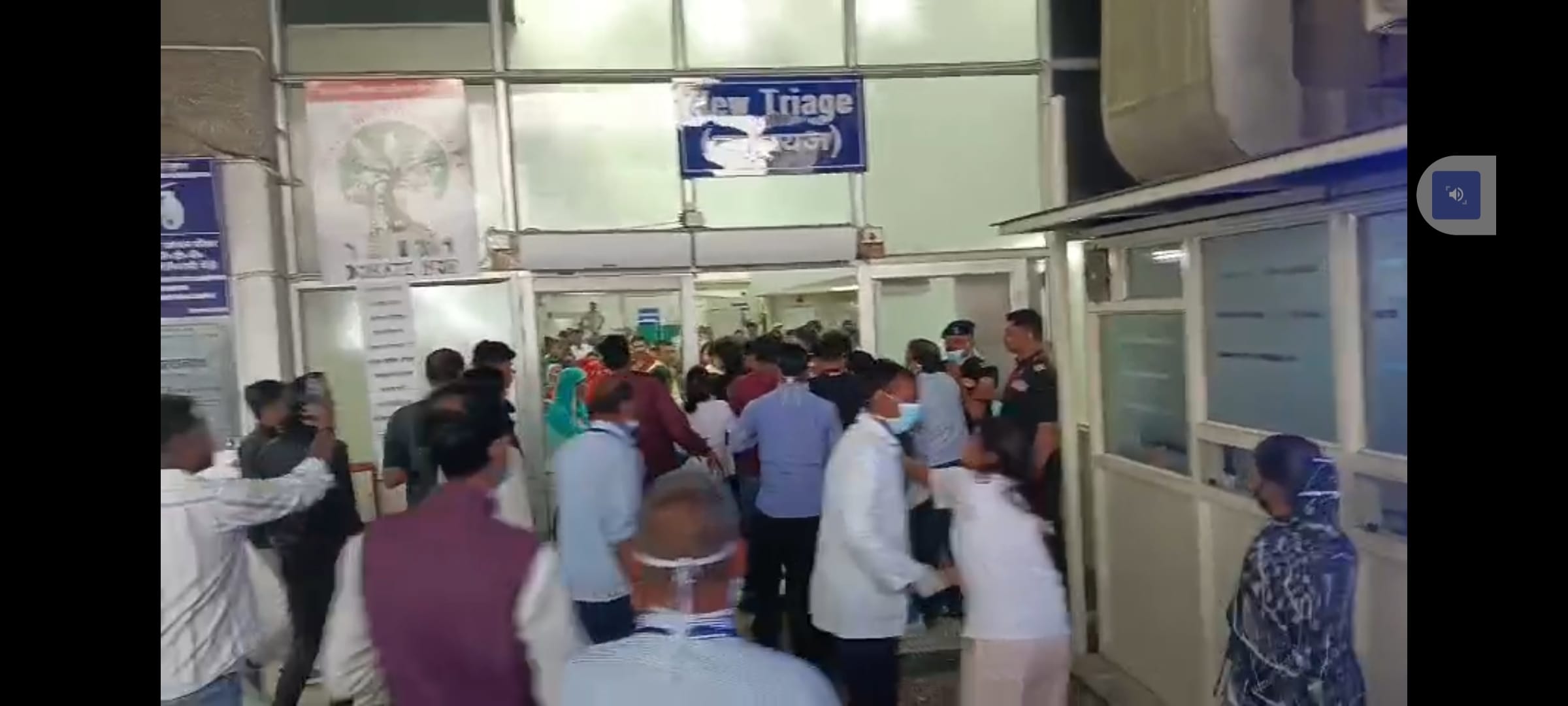 लोहिया संस्थान में मरीज की मौत पर बवाल।