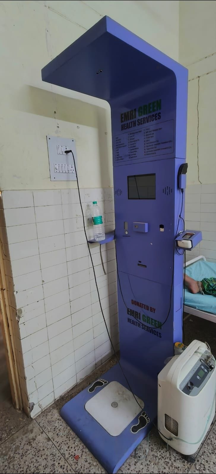 फोटो-14- असोहा में रिजेंट न होने से शोपीस बना हेल्थ एटीएम। संवाद फोटो-14- असोहा में रिजेंट न होने से शोपीस बना हेल्थ एटीएम। संवाद