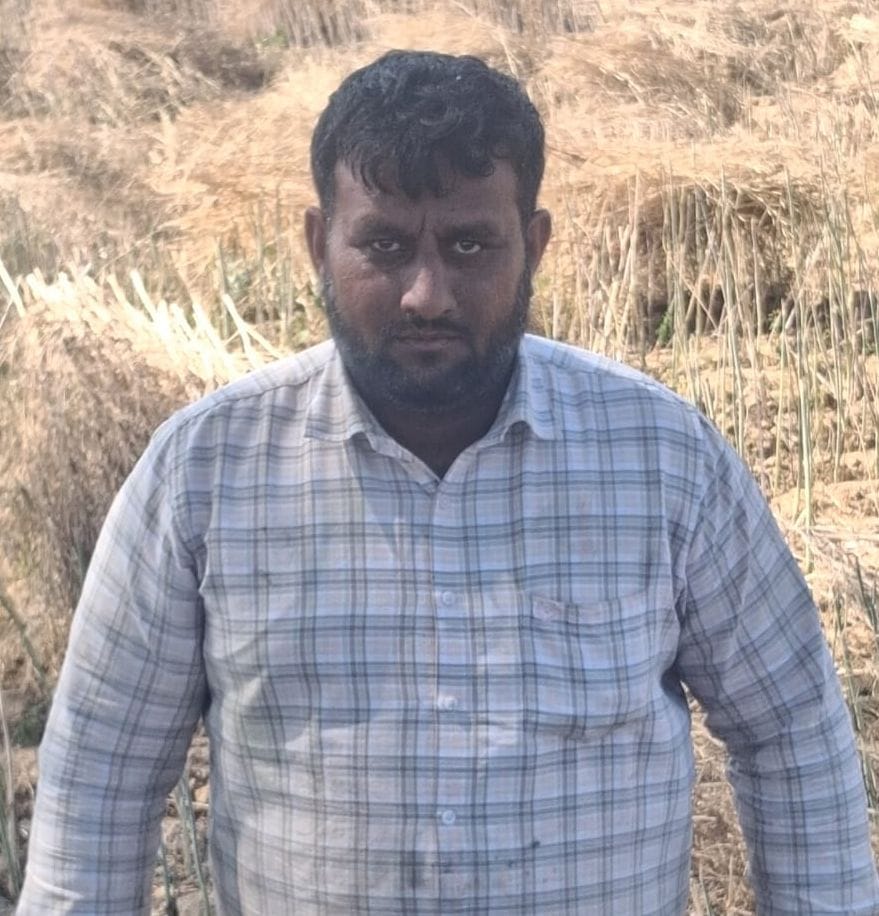 फोटो संख्या:51 गांव झूक में बैक टू बैक मशीन से सरसों की थ्रेसिंग कराते किसान--संवाद