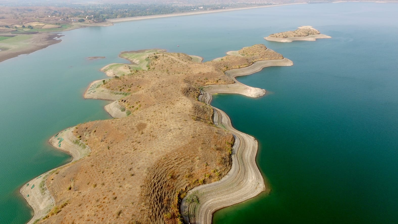 माही बांध में स्थित टापू।