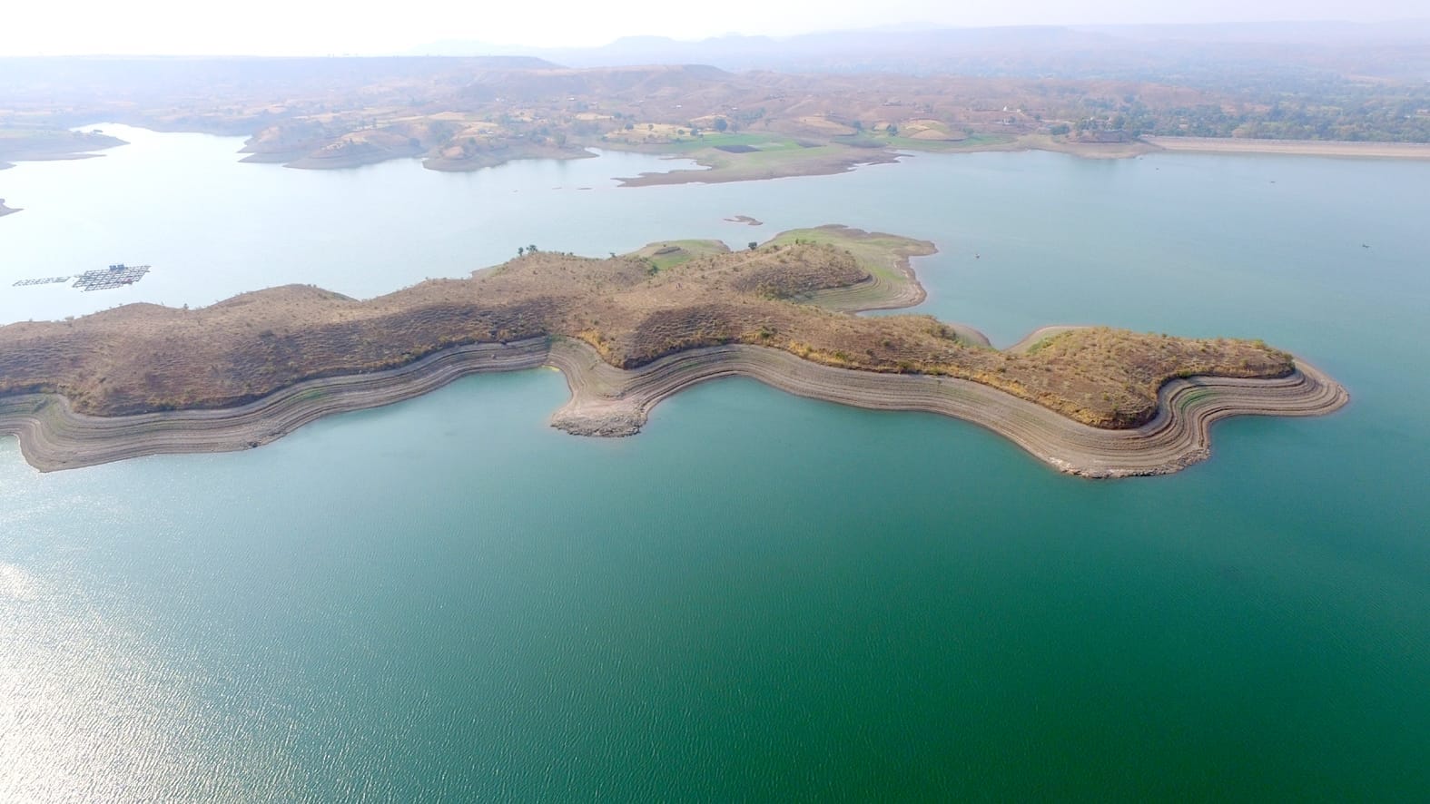 माही बांध में स्थित टापू।