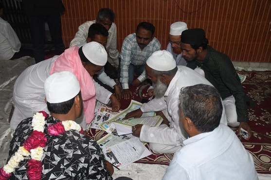 मुस्लिम सामूहिक निकाह कमेटी ने सामूहिक निकाह करवाया। 