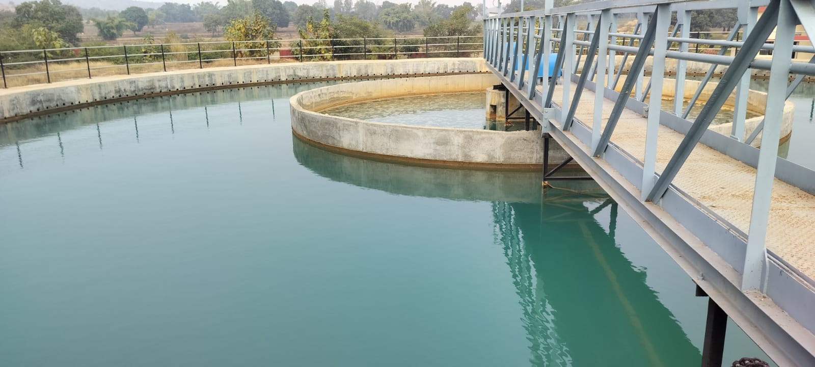 नगवां बांध पर स्थित तेन्दुआही पेयजल परियोजना। संवाद