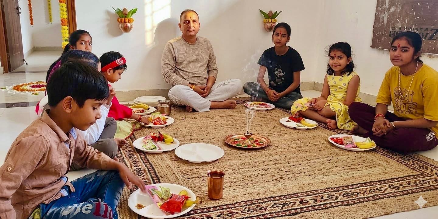 कुरुक्षेत्र। दुर्गाष्टमी पर घर के मंदिर में जगती मां की ज्योत। संवाद कुरुक्षेत्र। दुर्गाष्टमी पर घर के मंदिर में जगती मां की ज्योत। संवाद