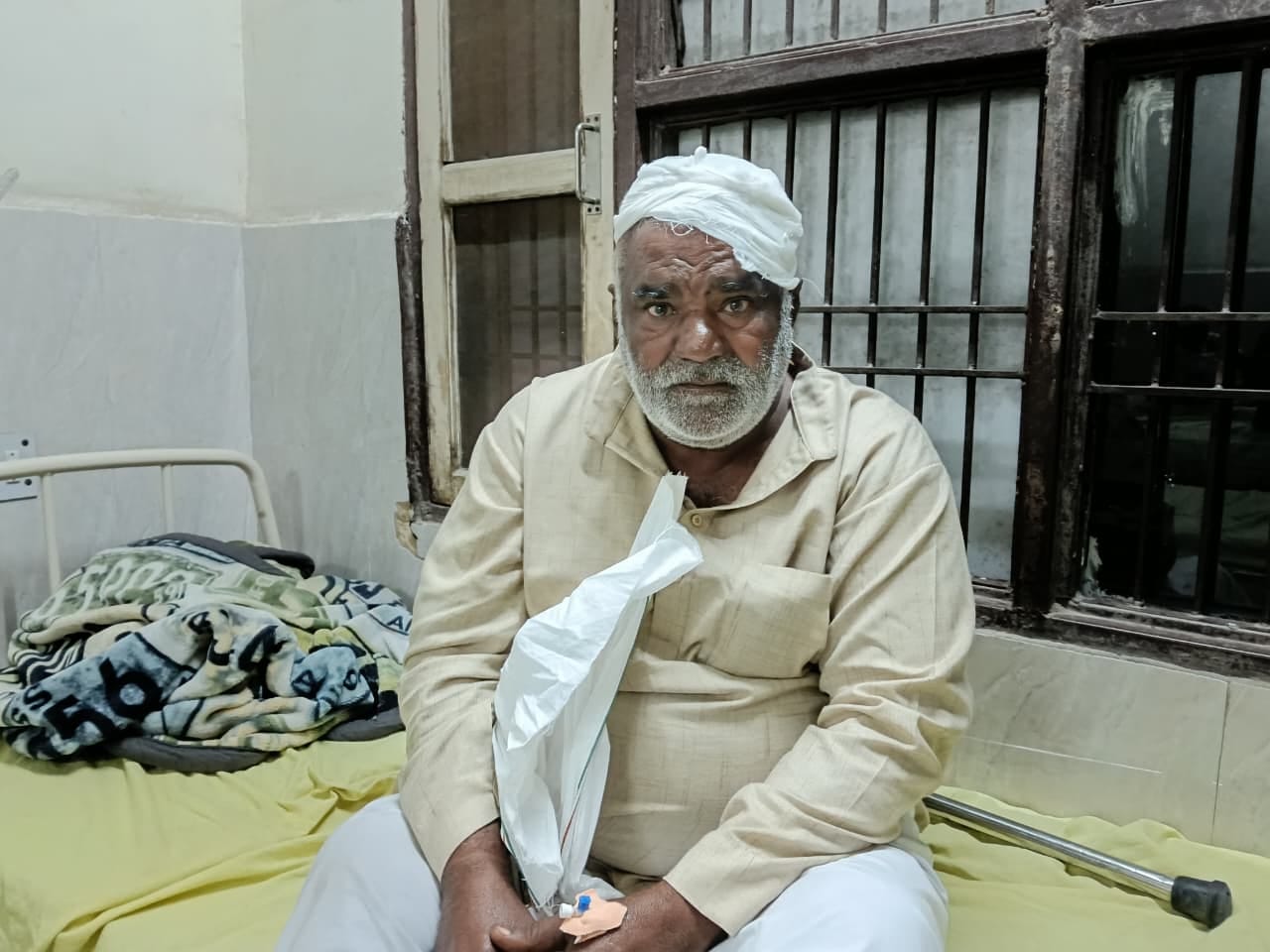गांव छपार स्थित मकान, जिसमें लूट की वारदात को अंजाम दिया गया। 