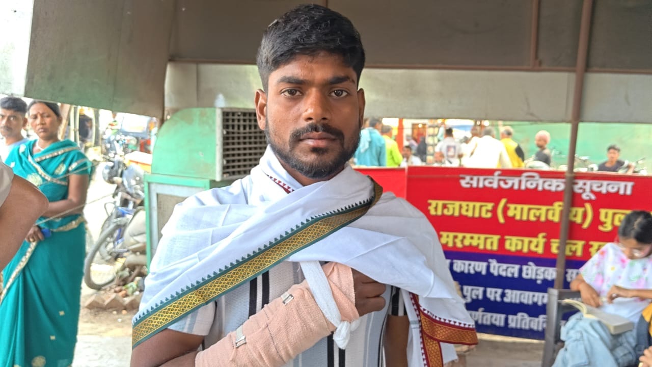 रामनगर में सड़क हादसा में घायल नेहाल(33) । संवाद रामनगर में सड़क हादसा में घायल नेहाल(33) । संवाद