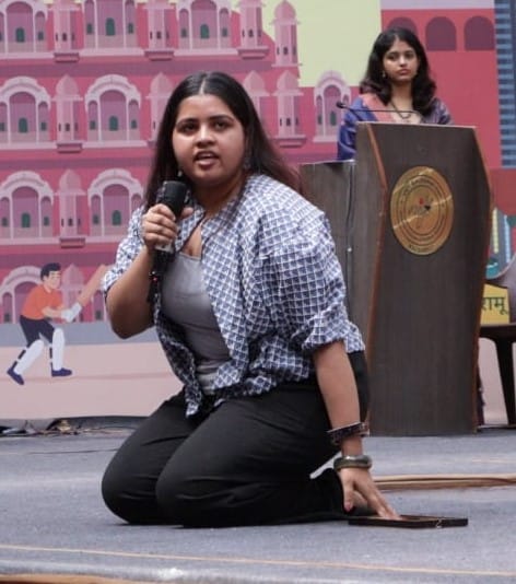 19-निफ्ट में शनिवार को आयोजित वार्षिक समारोह में अपनी कला प्रदर्शित करते विद्यार्थी। स्रोत नि