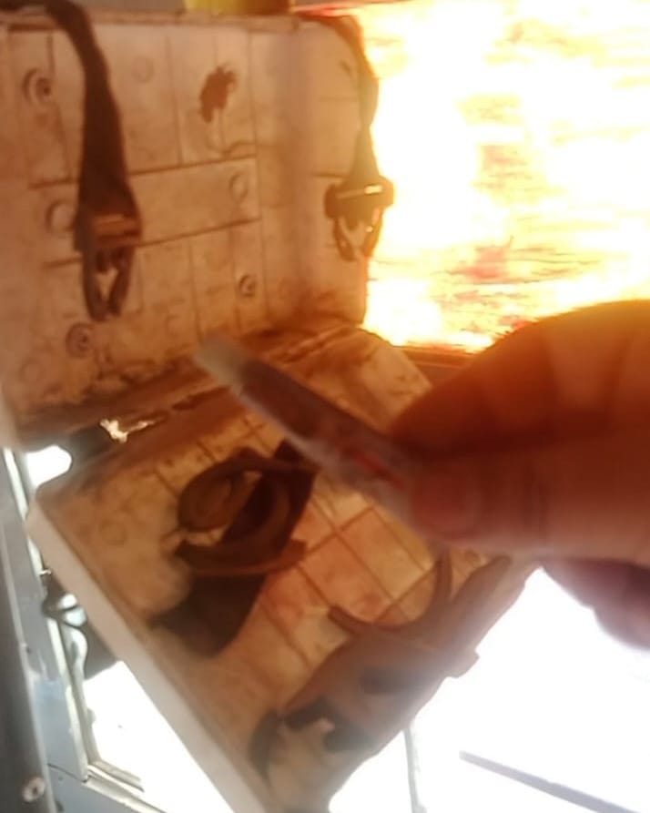 फोटो 29 एचएएमपी 10- उरई डिपो बस का खाली फर्स्ट एड बॉक्स। संवाद