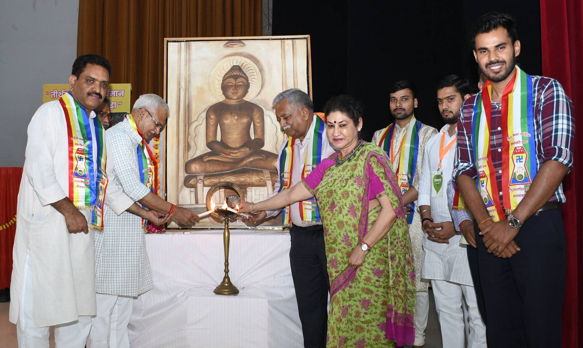 भागीदारी भवन में महावीर स्वामी के 2625वें जन्मकल्याणक के अवसर पर आयोजन हुआ।