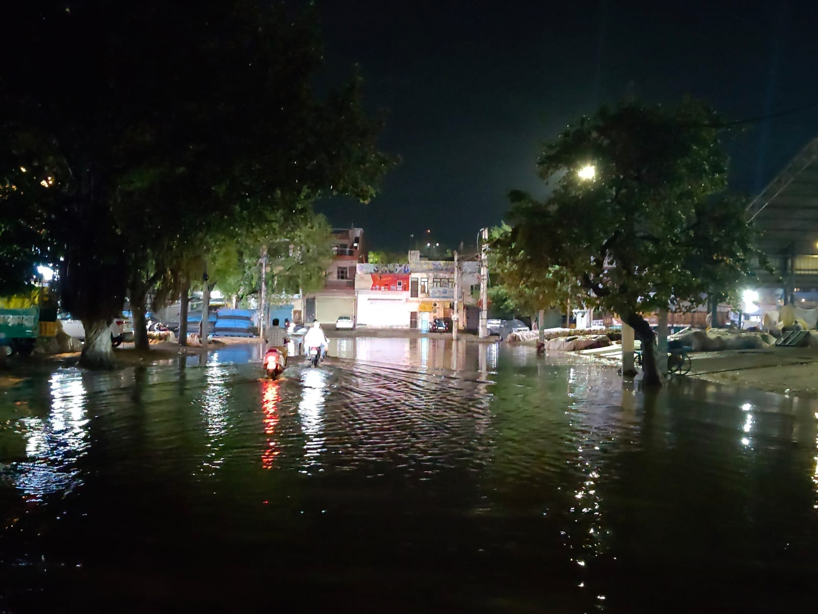 बारिश के बाद फसल बचाने में जुटे श्रमिक। संवाद