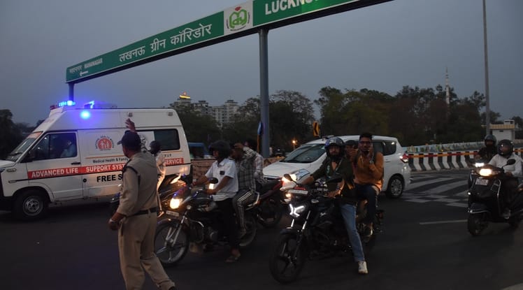 ग्रीन कॉरिडोर का हाल। ग्रीन कॉरिडोर का हाल।