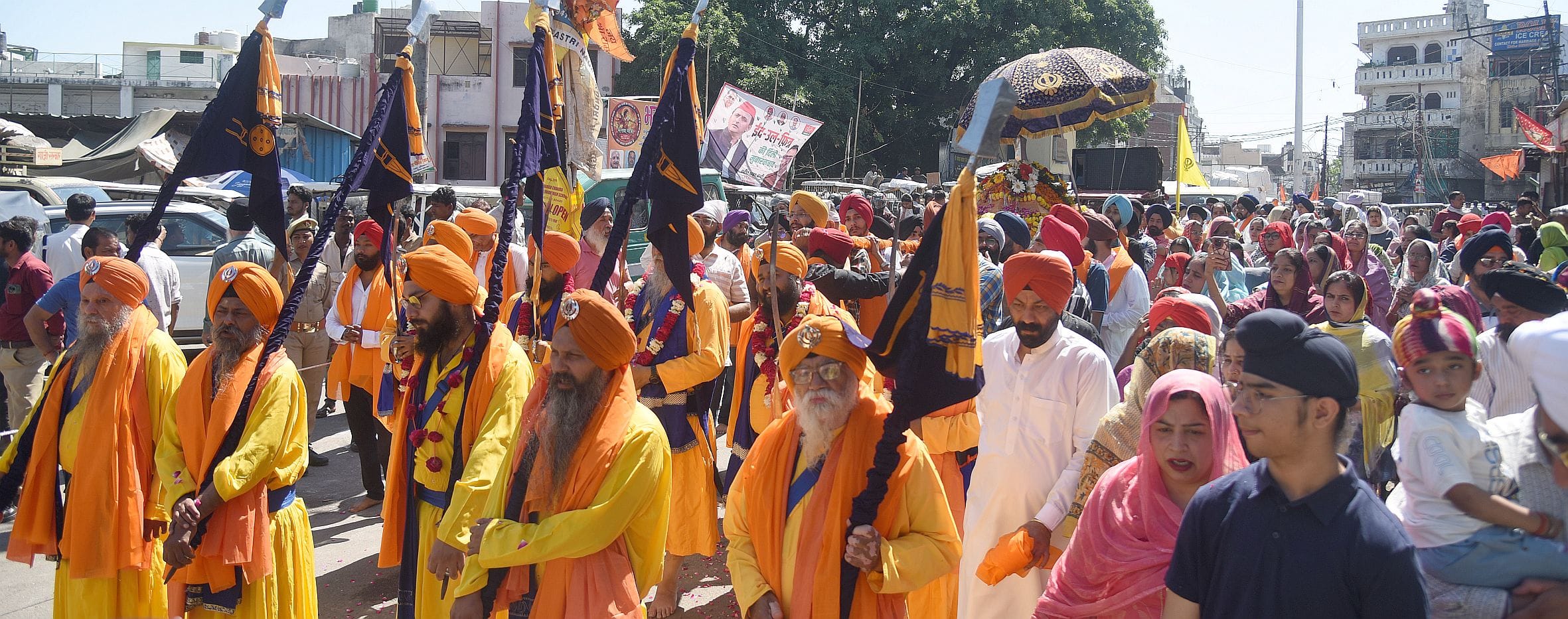  श्री गुरु तेग बहादुर साहिब के प्रकाश पर्व के पावन अवसर पर ऐतिहासिक गुरुद्वारा नाका हिंडोला से 
