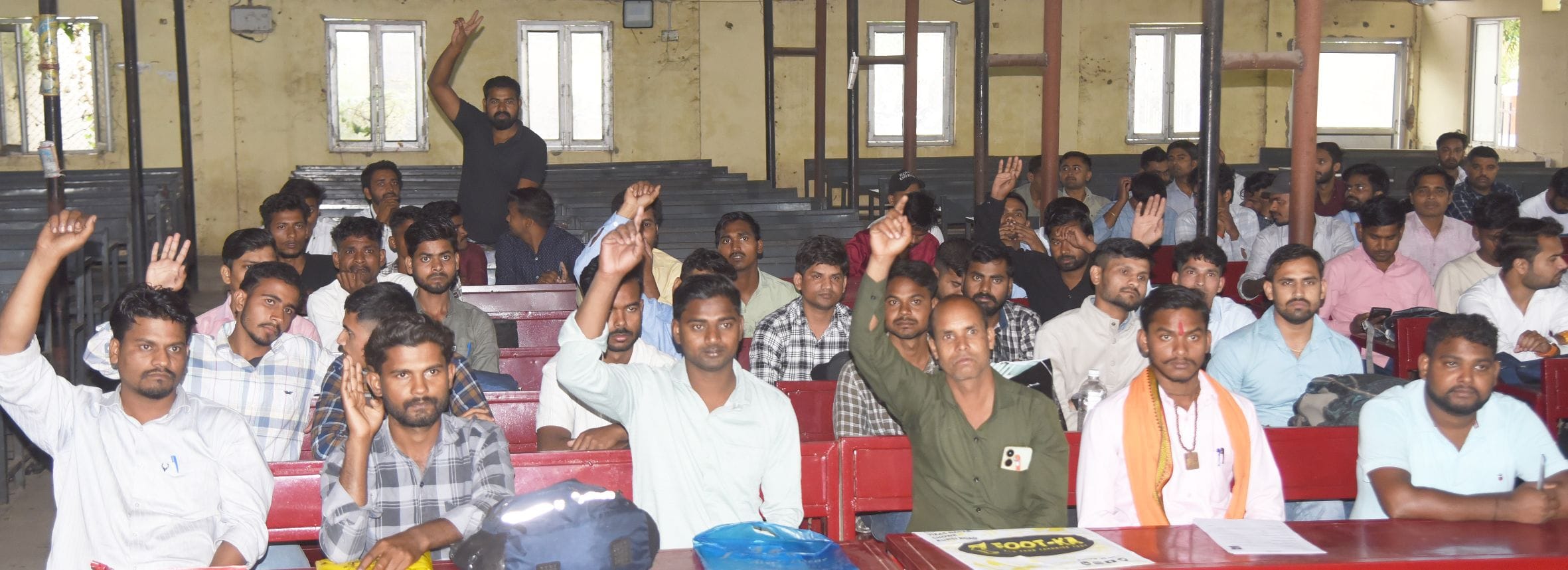 रोजगार मेले में पहुंचे अभ्यर्थी। रोजगार मेले में पहुंचे अभ्यर्थी।