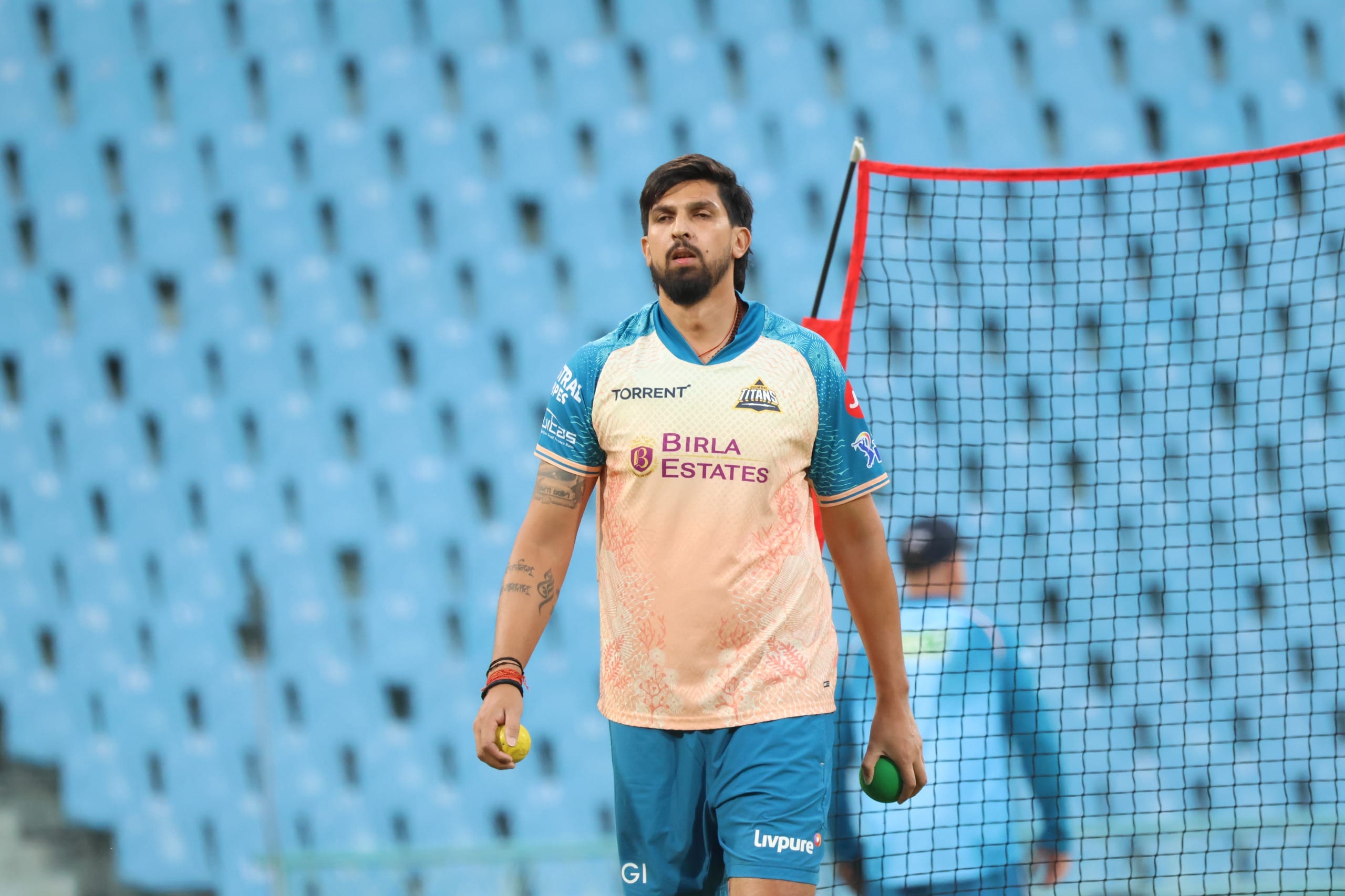 इकाना स्टेडियम में अभ्यास करते गुजरात टाइटंस के खिलाड़ी। इकाना स्टेडियम में अभ्यास करते गुजरात टाइटंस के खिलाड़ी।