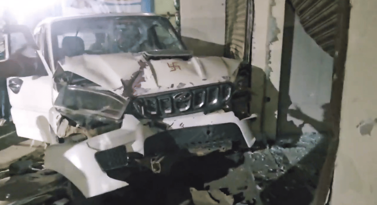 मंडला में नशे में धुत स्कॉर्पियो चालक ने 4 को कुचला, 1 की मौत, 3 गंभीर,CCTV में कैद तांडव