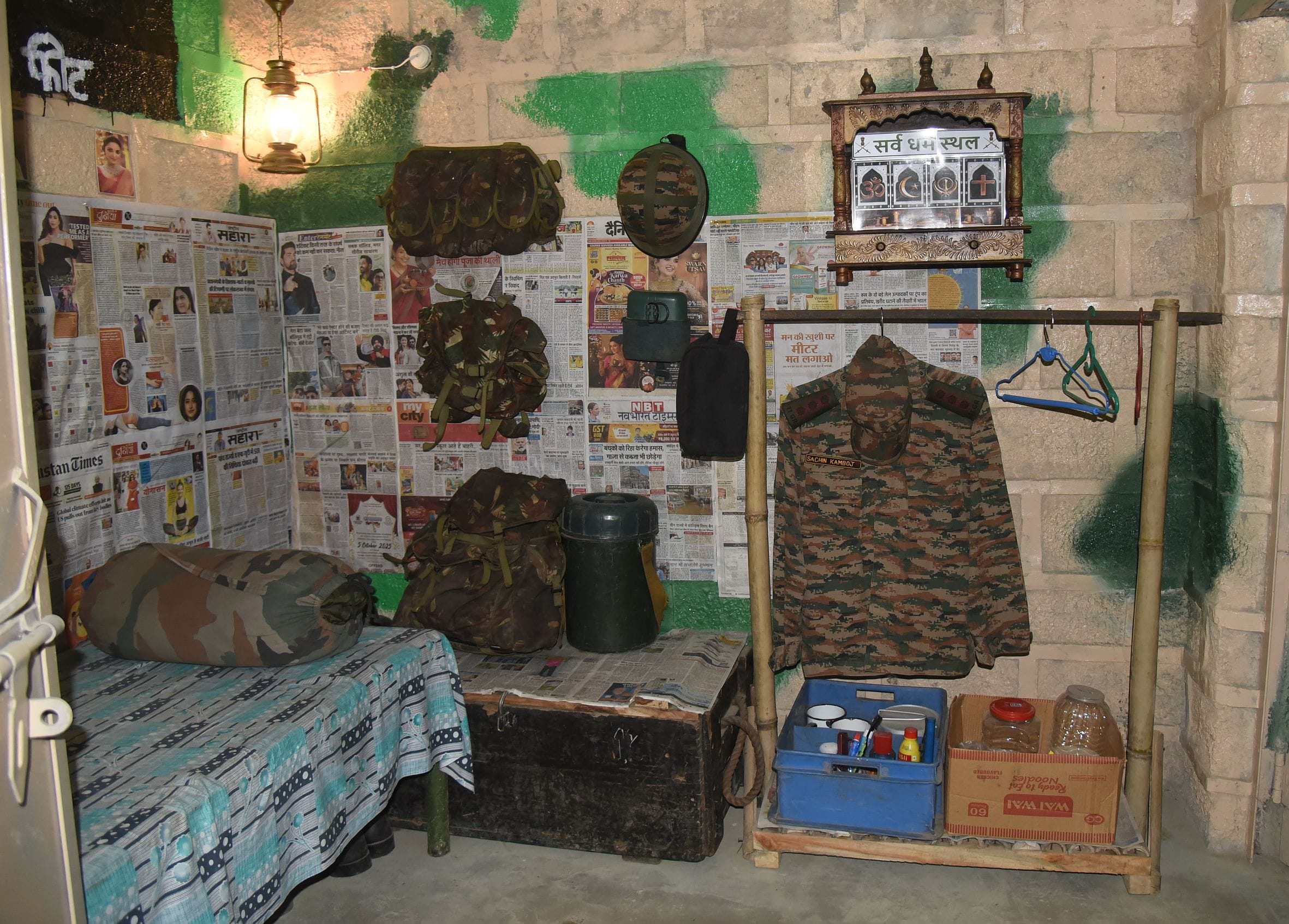 छावनी स्थित युद्ध स्मृतिका पर लेजर लाइट एवं साउंड शो की विशेष स्क्रीनिंग की गई