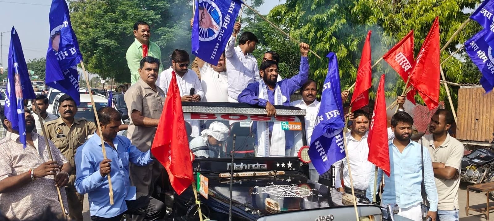 कार व बाइक रैली से बाबा साहब के सिद्धांतों का दिया संदेश