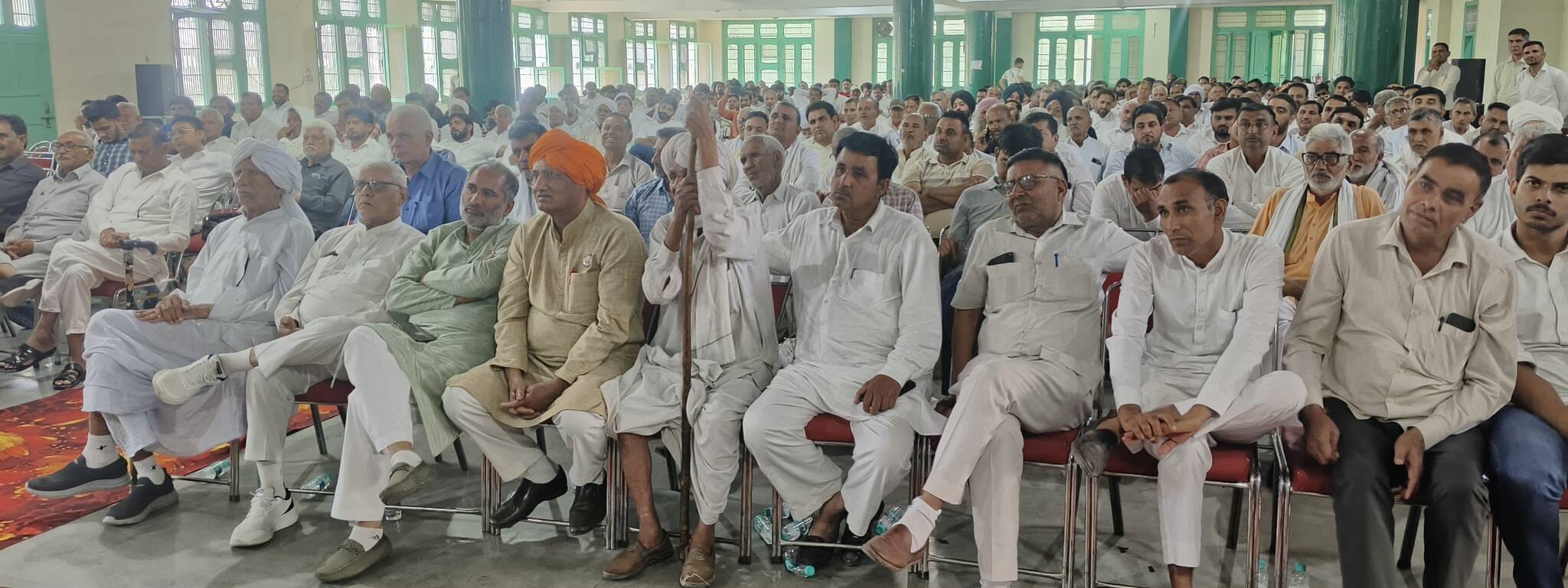 कुरुक्षेत्र। जाट धर्मशाला में समारोह के दौरान संबोधित करते पूर्व वित्त मंत्री कैप्टन अभिमन्यु।