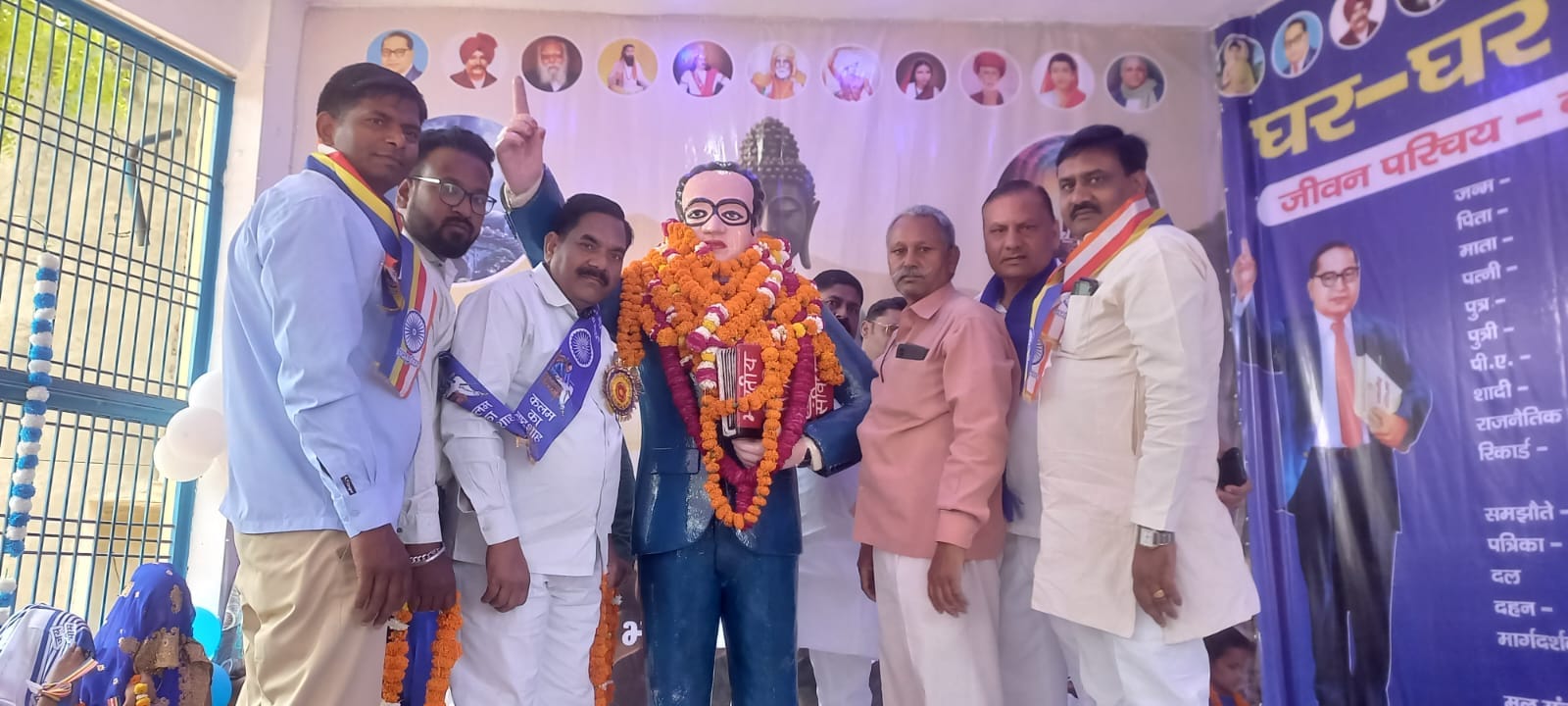 आंबेडकर जयंती पर ग्रामीण अंचलों में निकलीं शोभायात्राएं। संवाद आंबेडकर जयंती पर ग्रामीण अंचलों में निकलीं शोभायात्राएं। संवाद