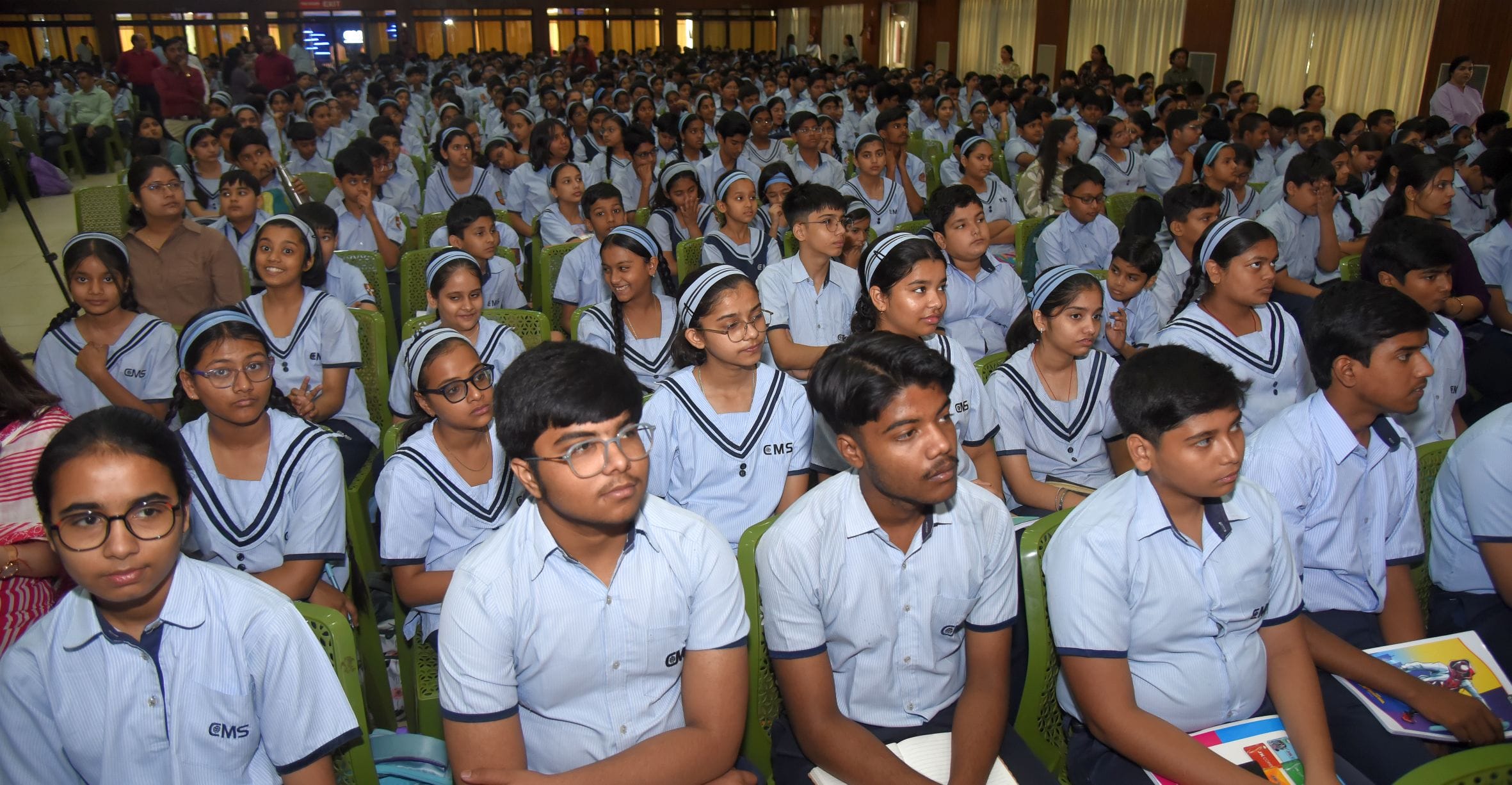 सीएमएस में पहुंचे शुभांशु शुक्ला ने छात्रों से किया संवाद सीएमएस में पहुंचे शुभांशु शुक्ला ने छात्रों से किया संवाद