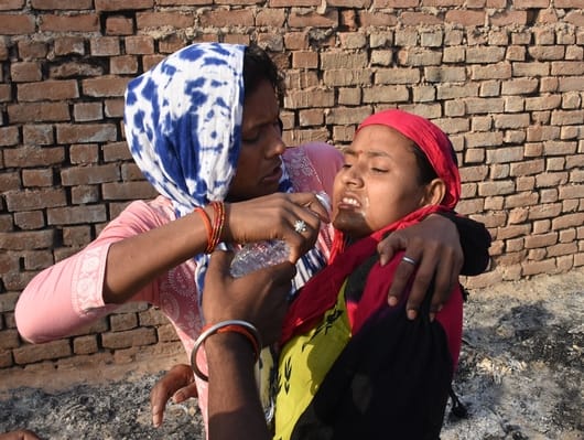 विकास नगर सेक्टर-12 में झुग्गी बस्ती में हुए अग्निकांड के दूसरे दिन कूछ ये रहे हालात।