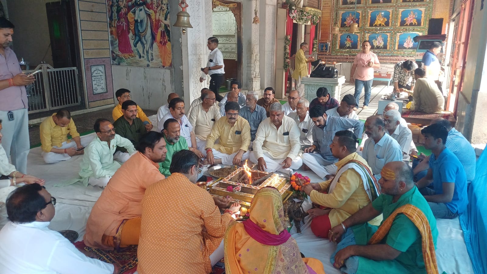 बाबरी क्षेत्र के गांव  भदौड़ा में परशुराम जयंती पर निकली शोभायात्रा । संवाद