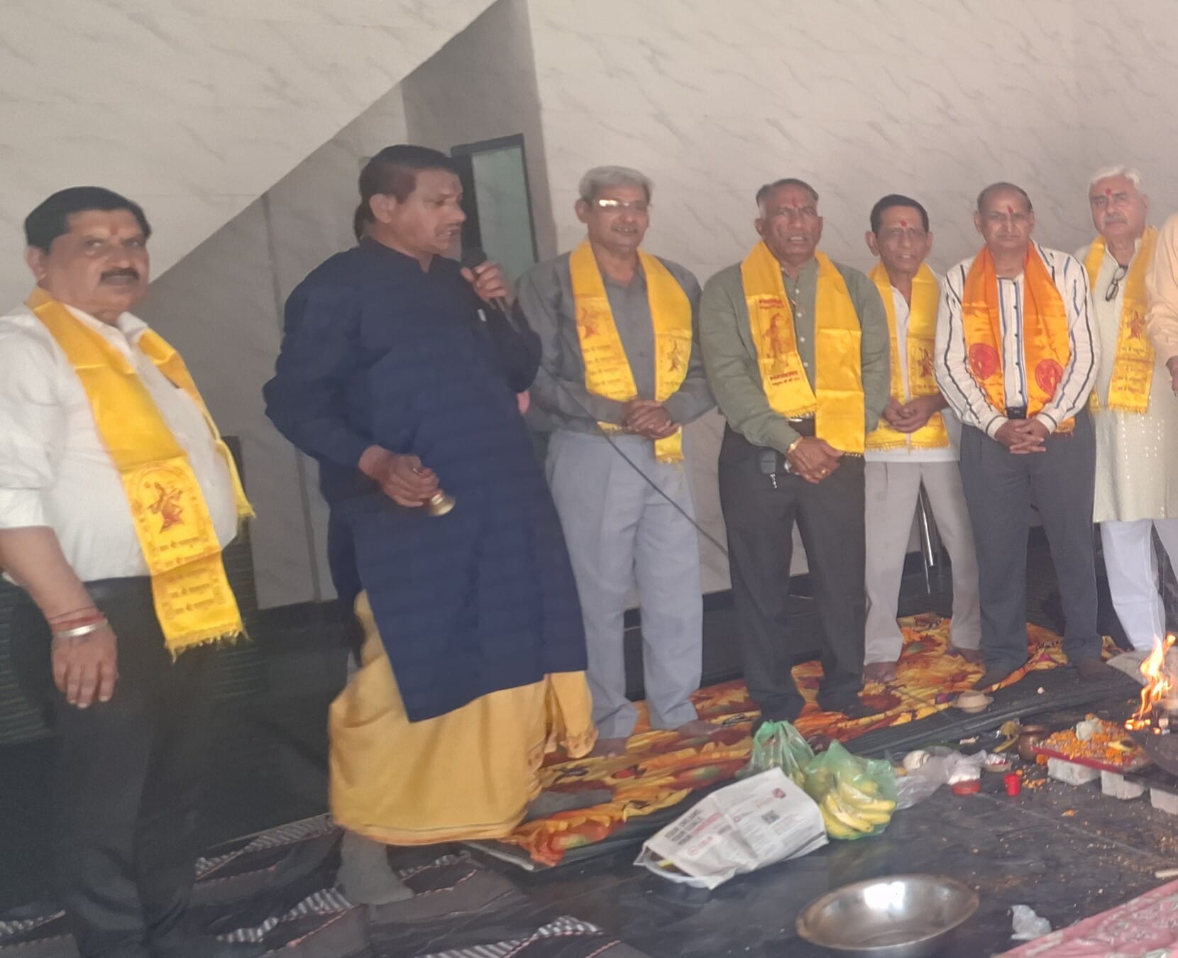 नारायणगढ़ में भगवान परशुराम के जन्मोत्सव पर आयोजित कार्यक्रम में पूर्व विधायक राम किशन गुज्जर क