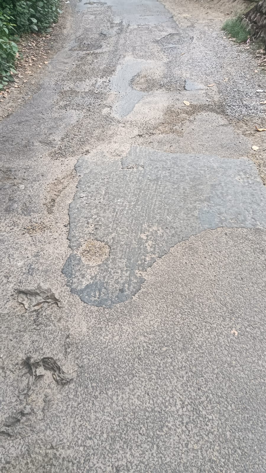 टौणी देवी-ककड़ियार सड़क की खराब हालत। संवाद