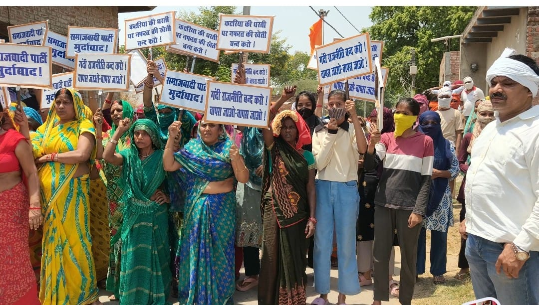 कटरिया गांव में पत्थरबाजी में घायल ग्रामीण। स्रोत- परिजन