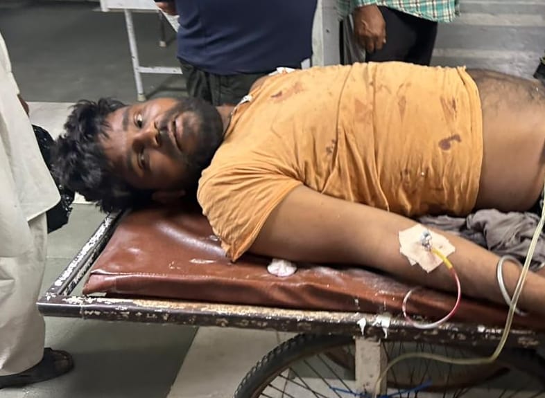 27-मोखरा में हुए हमले के बाद पीजीआई के ट्राॅमा सेंटर में उपचाराधीन पंजाब के बोलड़ कलां निवासी मन