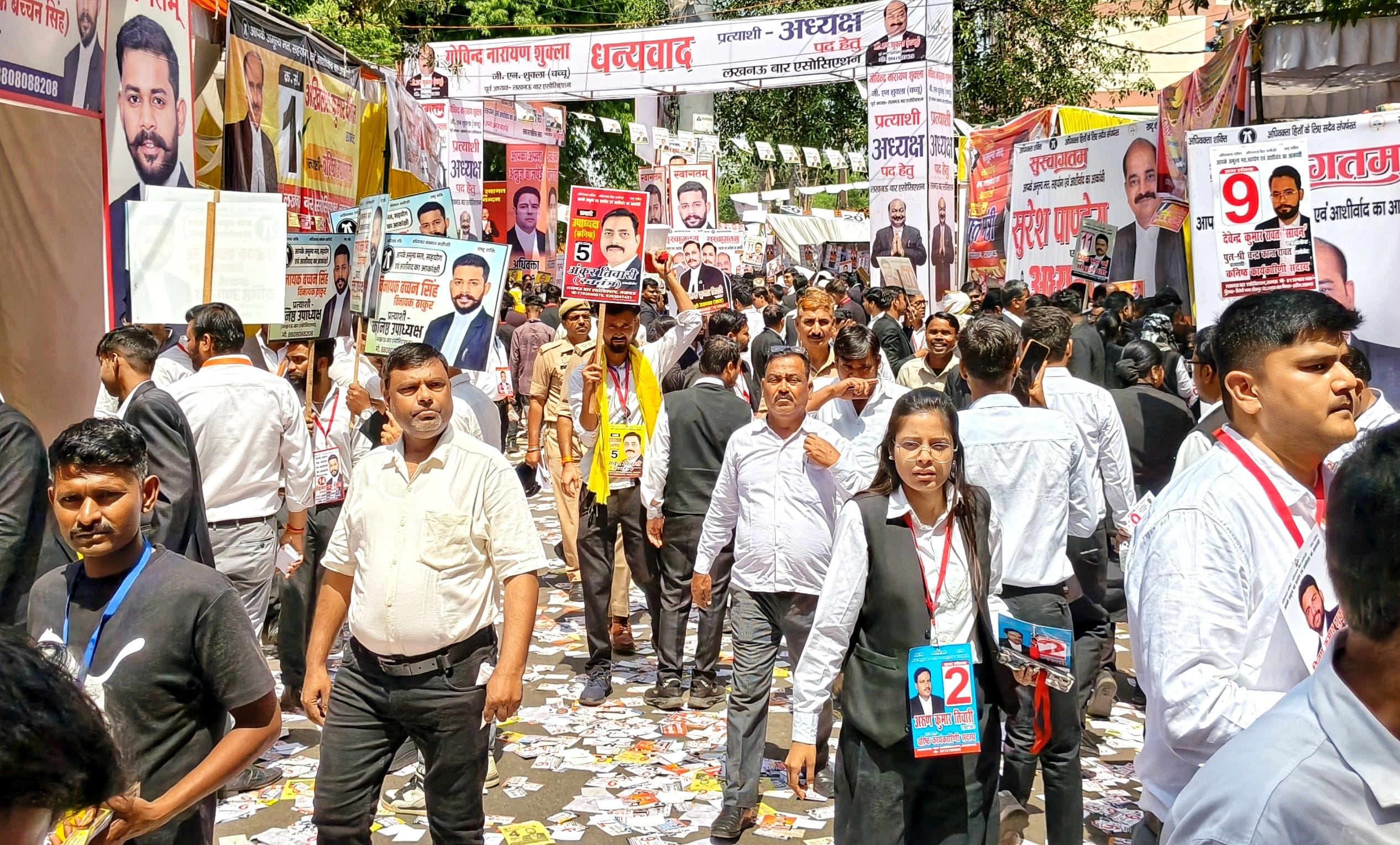 बृहस्पतिवार को हुआ था लखनऊ बार चुनाव के लिए मतदान। बृहस्पतिवार को हुआ था लखनऊ बार चुनाव के लिए मतदान।