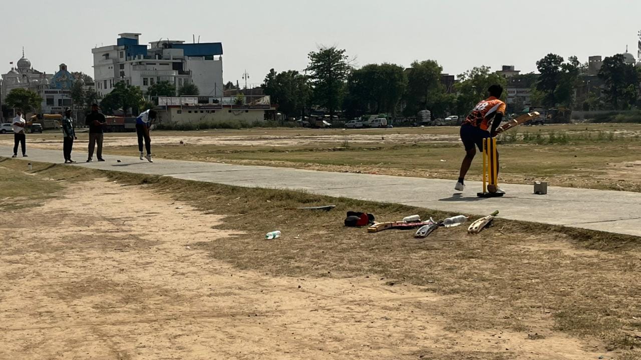 कुरुक्षेत्र। थीम पार्क में खेलते हुए खिलाड़ी। संवाद कुरुक्षेत्र। थीम पार्क में खेलते हुए खिलाड़ी। संवाद