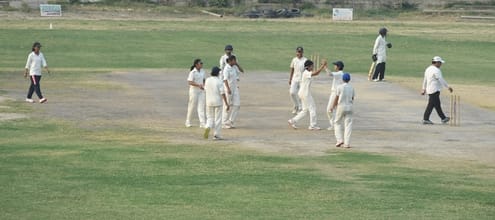 34-रोहतक के महाराजा अग्रसेन क्रिकेट स्टेडियम में चंडीगढ़ व राजस्थान के बीच हुए मैच के दौरान गें