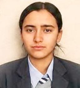 खुन्नी स्कूल की जिया ने 12वीं में झटका पहला स्थान। स्रोत : स्कूल प्रबंधन