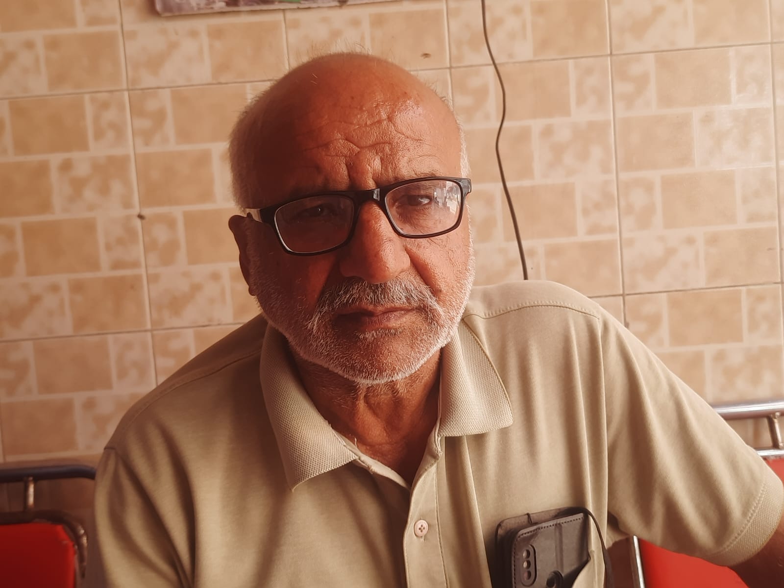 फोटो : सोनीपत के गढ़ी घसीटा में टूटी पड़ी सड़क। संवाद