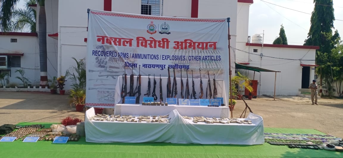 पुलिस ने जब्त किया हथियार व कैश