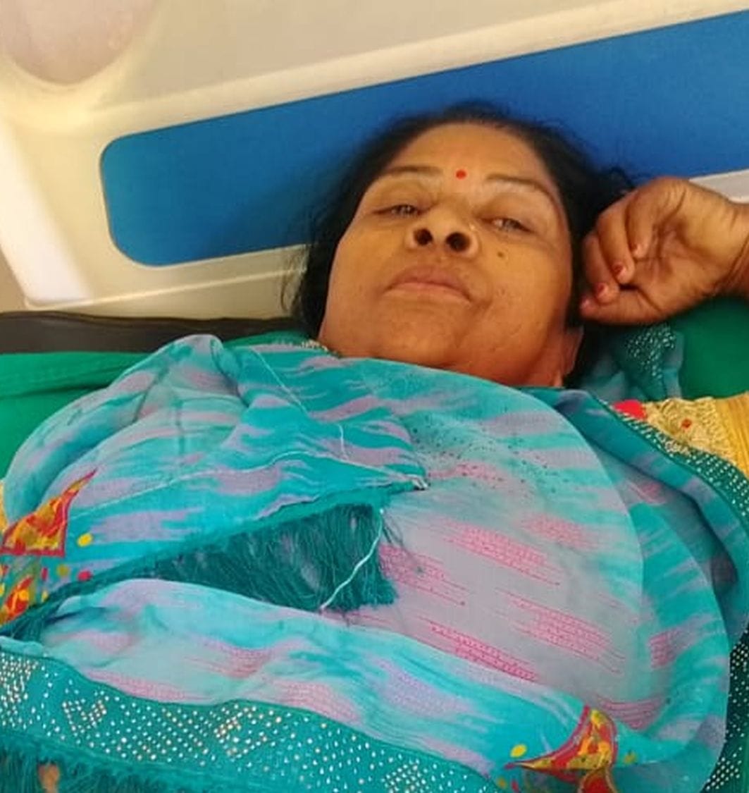 फोटो- 18- गोली से घायल ब्रजेश राठौर। संवाद