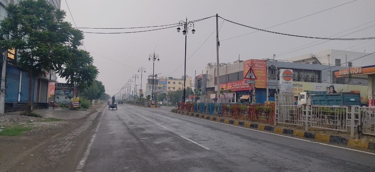 कुरुक्षेत्र। मंगलवार सुबह हुई बूंदाबांदी। संवाद 