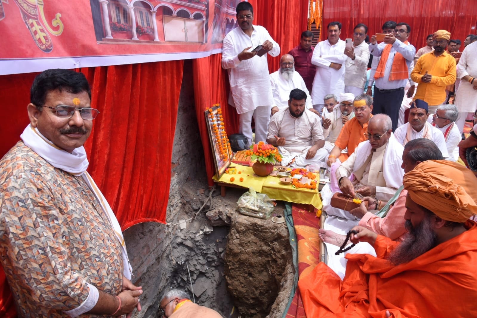 विहिप के प्रांतीय कार्यालय का भूमि पूजन