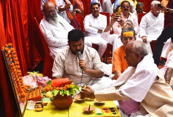 विहिप के प्रांतीय कार्यालय का भूमि पूजन